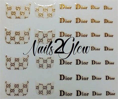 dior monogram nail art sticker|Amazon.com: Dior Nail Stickers For Nail Art.